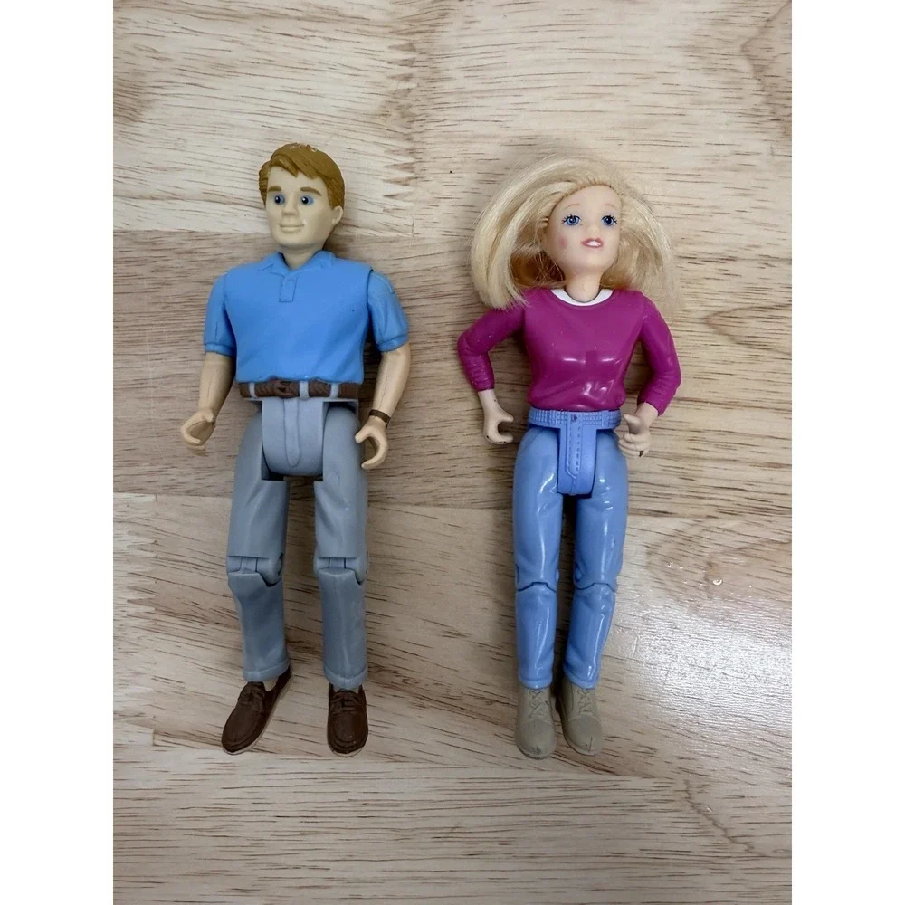 Vintage‎ 2000 Loving Family Dollhouse Mother/Mom And Father/Dad Dolls #9